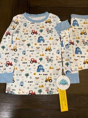 Snugglers Farm Print Bamboo Pajama Set
